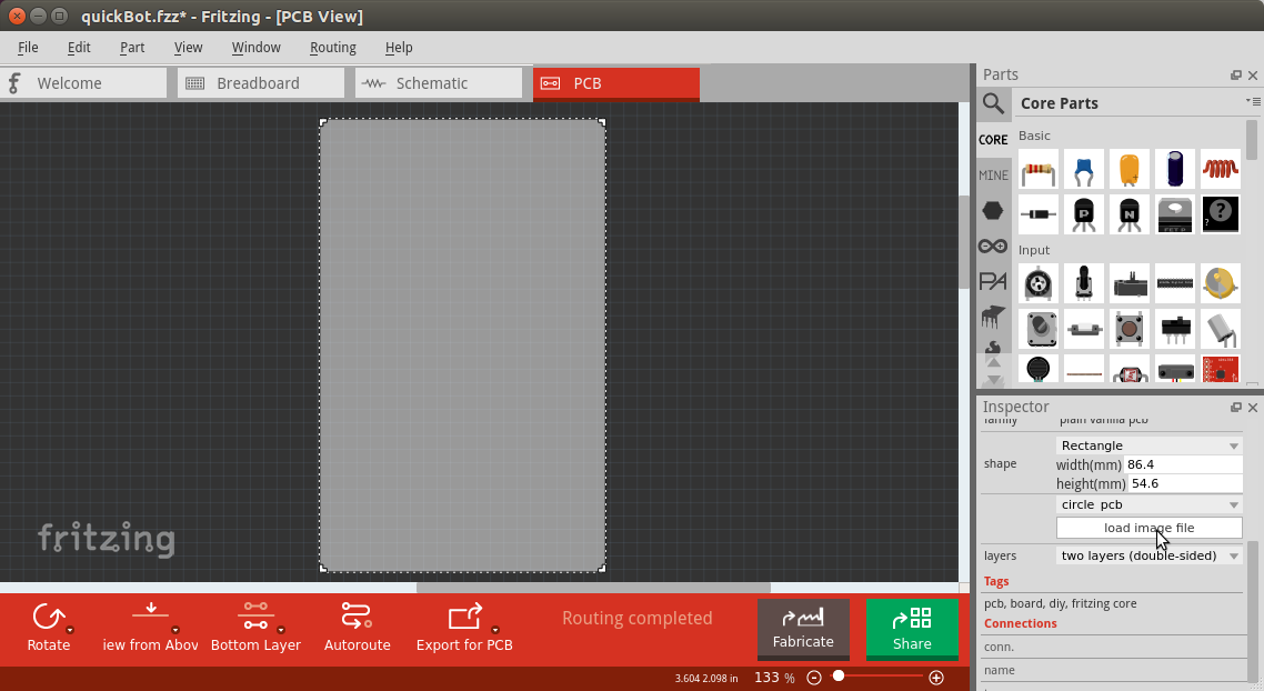 PCB load image file